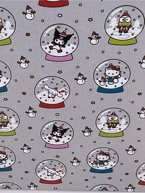 Hello Kitty and friends Snow globe Plush Throw Blanket